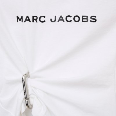 THE POP J MARC LOGO DRAPE SEAM TEE